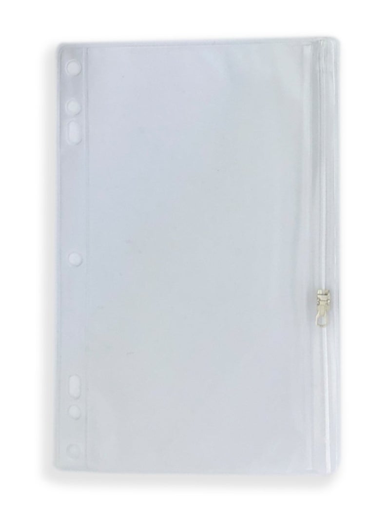Positive Art Vinyl Ring Binder Pockets - 9 Â½ x 6 Inches - Fits All Standard Ring Binders - Zip Closure to Secure Your Belongings - 12-Pack - Image 2